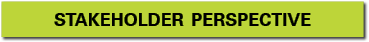 Stakeholder Perspective