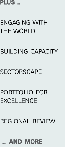 plus    Engaging with the World building capacity sectorscape Portfolio for Excellence REGIONAL REVIEW     AND MORE
