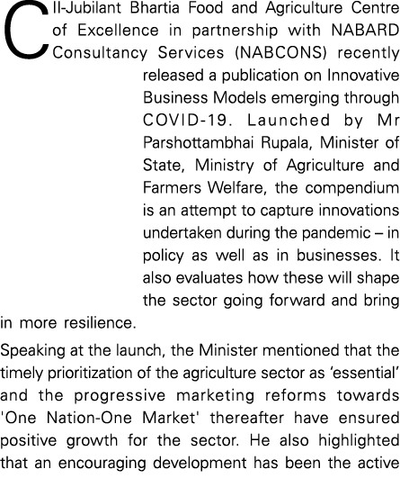 CII-Jubilant Bhartia Food and Agriculture Centre of Excellence in partnership with NABARD Consultancy Services (NABCO   