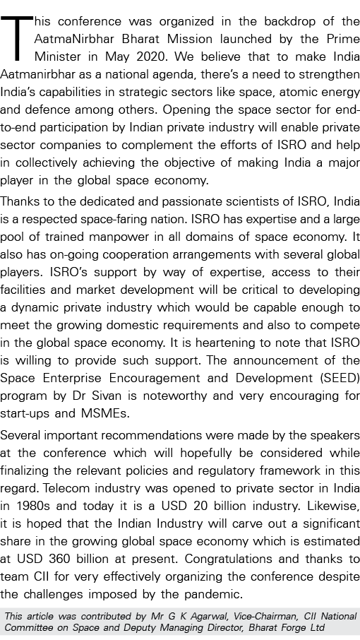 This conference was organized in the backdrop of the AatmaNirbhar Bharat Mission launched by the Prime Minister in Ma   