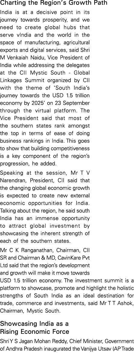 Charting the Region s Growth Path India is at a decisive point in its journey towards prosperity, and we need to crea   