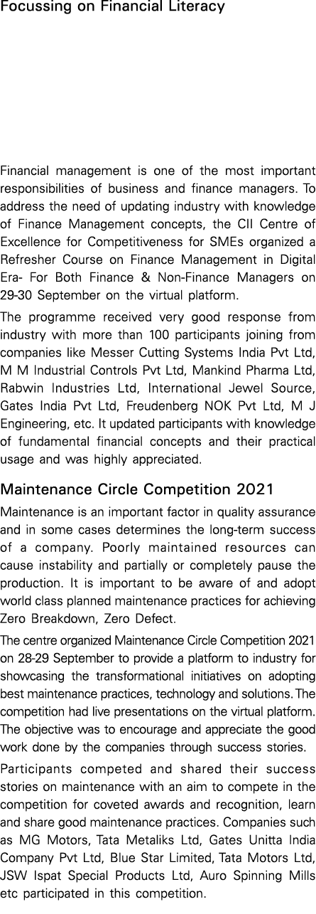 Focussing on Financial Literacy Financial management is one of the most important responsibilities of business and fi   