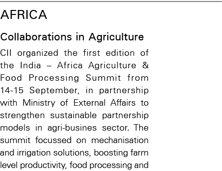 Africa Collaborations in Agriculture CII organized the first edition of the India   Africa Agriculture & Food Process   